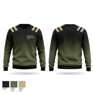 Crew Neck Sweatshirt, Federal Recovery LLC, Marines, Teamtime, Team time, sublimation, custom sports apparel, team uniforms, spirit wear, spiritwear, sports uniforms, custom shirts, team store, custom team store, fundraiser sports, apparel fundraiser