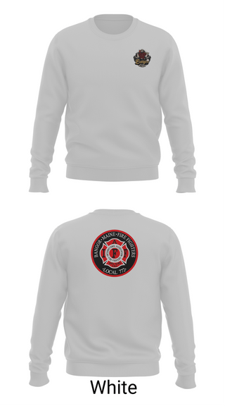 Crew Neck Sweatshirt, Bangor fire, Fire Department, Teamtime, Team time, sublimation, custom sports apparel, team uniforms, spirit wear, spiritwear, sports uniforms, custom shirts, team store, custom team store, fundraiser sports, apparel fundraiser