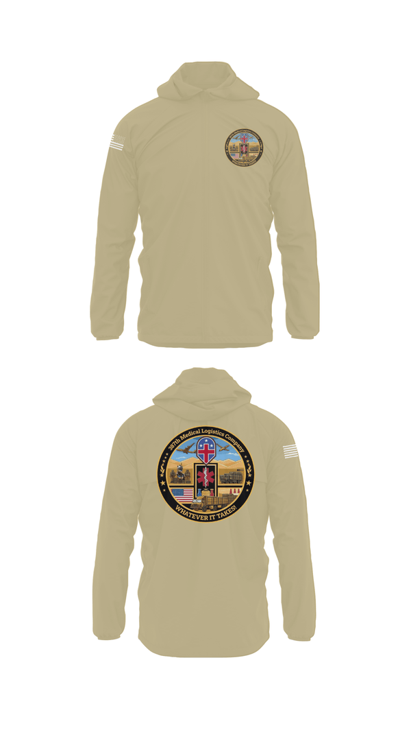 Windbreaker, 387th Medical Logistics Company, Army, Teamtime, Team time, sublimation, custom sports apparel, team uniforms, spirit wear, spiritwear, sports uniforms, custom shirts, team store, custom team store, fundraiser sports, apparel fundraiser