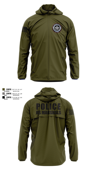 Windbreaker, US Marshals PNVOTF, Police, Teamtime, Team time, sublimation, custom sports apparel, team uniforms, spirit wear, spiritwear, sports uniforms, custom shirts, team store, custom team store, fundraiser sports, apparel fundraiser