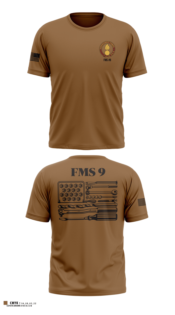 Old School Cotton Feel Shirt, FMS #9, Army, Teamtime, Team time, sublimation, custom sports apparel, team uniforms, spirit wear, spiritwear, sports uniforms, custom shirts, team store, custom team store, fundraiser sports, apparel fundraiser