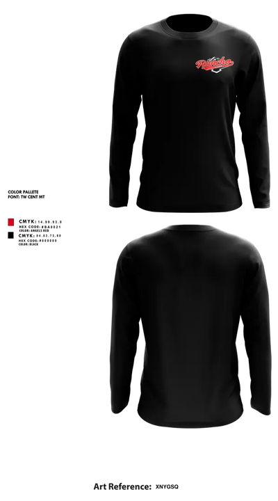 Rancho Little League 34852987 Long Sleeve Performance Shirt 1