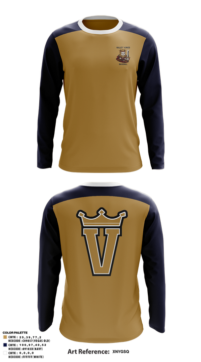 Valley Kings 11609038 Long Sleeve Performance Shirt 1