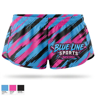 Womens Shorts, BLUE LINE SPORTS, Baseball, Teamtime, Team time, sublimation, custom sports apparel, team uniforms, spirit wear, spiritwear, sports uniforms, custom shirts, team store, custom team store, fundraiser sports, apparel fundraiser
