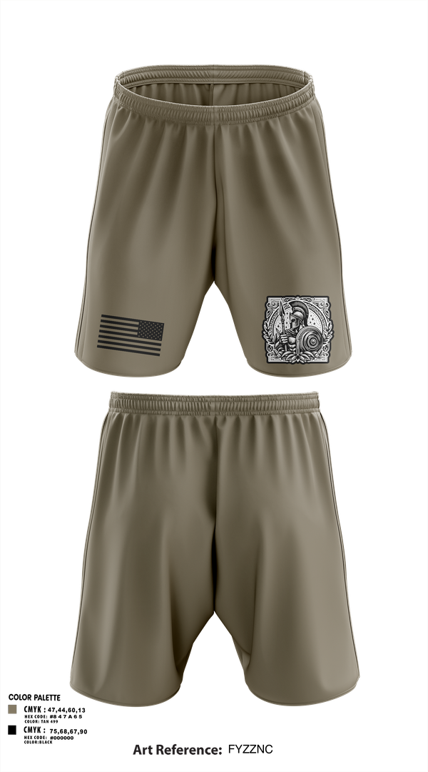 Athletic Shorts With Pockets, Detachment 9, Army, Teamtime, Team time, sublimation, custom sports apparel, team uniforms, spirit wear, spiritwear, sports uniforms, custom shirts, team store, custom team store, fundraiser sports, apparel fundraiser