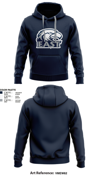 East Jackson Wrestling 18178832 Hoodie - 1