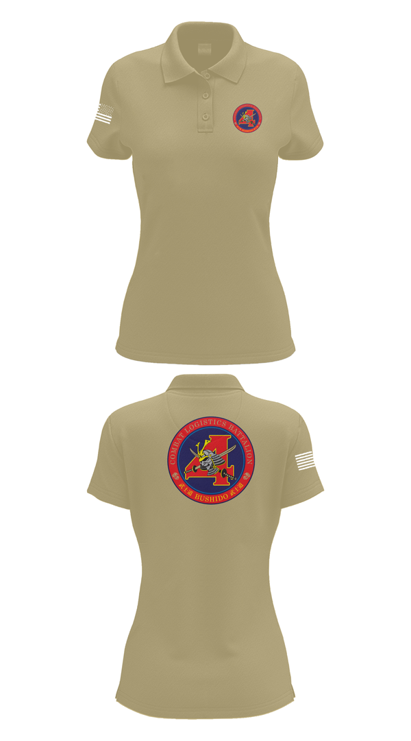 Womens Short Sleeve Performance Polo, Combat Logistics Battalion 4, , Teamtime, Team time, sublimation, custom sports apparel, team uniforms, spirit wear, spiritwear, sports uniforms, custom shirts, team store, custom team store, fundraiser sports, apparel fundraiser