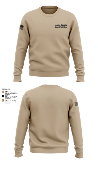 Crew Neck Sweatshirt, Louisa County Sheriff's Office, Police, Teamtime, Team time, sublimation, custom sports apparel, team uniforms, spirit wear, spiritwear, sports uniforms, custom shirts, team store, custom team store, fundraiser sports, apparel fundraiser