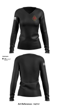 Club D7FR 54922030 Women's Long Sleeve V-neck Shirt - 25