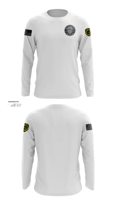 Robstown Police Department Narcotics Division Long Sleeve Performance Shirt 23