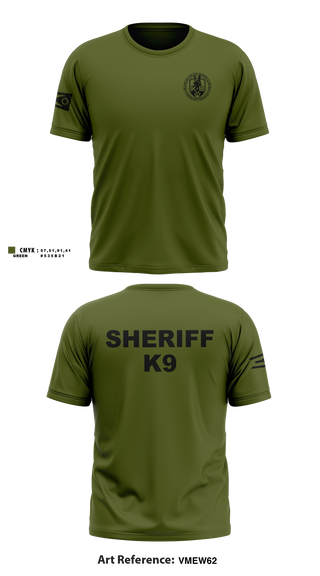 Short Sleeve Performance Shirt, Franklin County Sheriff Office K9, Police, Teamtime, Team time, sublimation, custom sports apparel, team uniforms, spirit wear, spiritwear, sports uniforms, custom shirts, team store, custom team store, fundraiser sports, apparel fundraiser