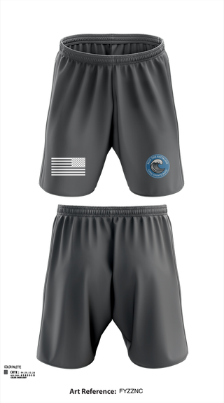 Athletic Shorts With Pockets, Blue Tide Battalion, , Teamtime, Team time, sublimation, custom sports apparel, team uniforms, spirit wear, spiritwear, sports uniforms, custom shirts, team store, custom team store, fundraiser sports, apparel fundraiser