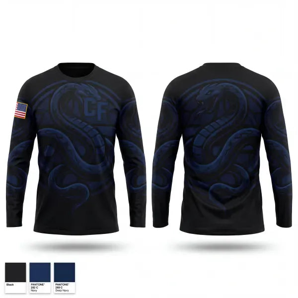 Long Sleeve Performance Shirt, CF, Navy, Teamtime, Team time, sublimation, custom sports apparel, team uniforms, spirit wear, spiritwear, sports uniforms, custom shirts, team store, custom team store, fundraiser sports, apparel fundraiser