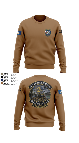 Crew Neck Sweatshirt, Louisiana State Guard, Army, Teamtime, Team time, sublimation, custom sports apparel, team uniforms, spirit wear, spiritwear, sports uniforms, custom shirts, team store, custom team store, fundraiser sports, apparel fundraiser