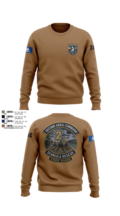 2nd area command 59908555 Crew Neck Sweatshirt - 22