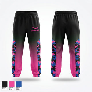 Sweatpants, Trash Pandas, Softball, Teamtime, Team time, sublimation, custom sports apparel, team uniforms, spirit wear, spiritwear, sports uniforms, custom shirts, team store, custom team store, fundraiser sports, apparel fundraiser