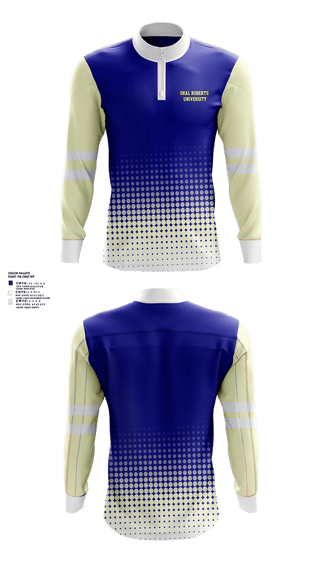 Quarter Zip Jacket, Oral Roberts University, , Teamtime, Team time, sublimation, custom sports apparel, team uniforms, spirit wear, spiritwear, sports uniforms, custom shirts, team store, custom team store, fundraiser sports, apparel fundraiser