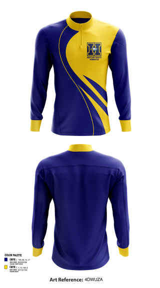 Quarter Zip Jacket, Hartland Varsity Gymnastics, Spirit Store, Teamtime, Team time, sublimation, custom sports apparel, team uniforms, spirit wear, spiritwear, sports uniforms, custom shirts, team store, custom team store, fundraiser sports, apparel fundraiser
