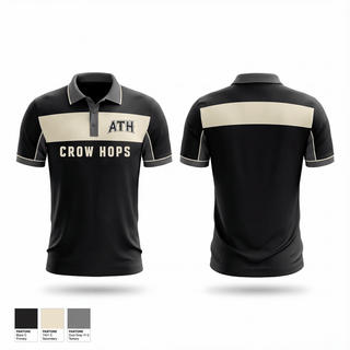 Short Sleeve Performance Polo, ATH (Around the Horn) Crow Hops, Baseball, Teamtime, Team time, sublimation, custom sports apparel, team uniforms, spirit wear, spiritwear, sports uniforms, custom shirts, team store, custom team store, fundraiser sports, apparel fundraiser