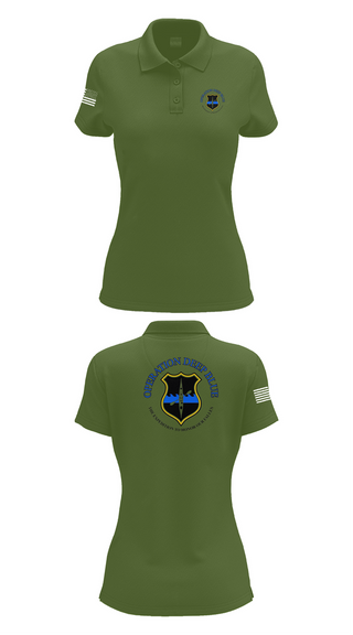 Womens Short Sleeve Performance Polo, Operation Deep Blue, , Teamtime, Team time, sublimation, custom sports apparel, team uniforms, spirit wear, spiritwear, sports uniforms, custom shirts, team store, custom team store, fundraiser sports, apparel fundraiser