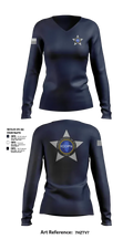 Illinois Council of Police 91712969 Women's Long Sleeve V-neck Shirt - 15