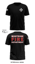MONTROSE FIRE DEPARTMENT 23525519 Short Sleeve Performance Shirt - 26