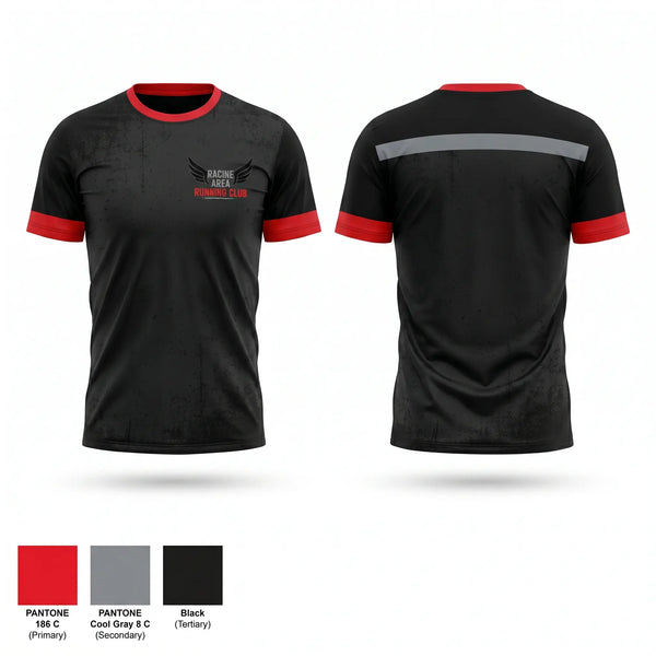 Short Sleeve Performance Shirt, Racine Area Running Club, Spirit Store, Teamtime, Team time, sublimation, custom sports apparel, team uniforms, spirit wear, spiritwear, sports uniforms, custom shirts, team store, custom team store, fundraiser sports, apparel fundraiser