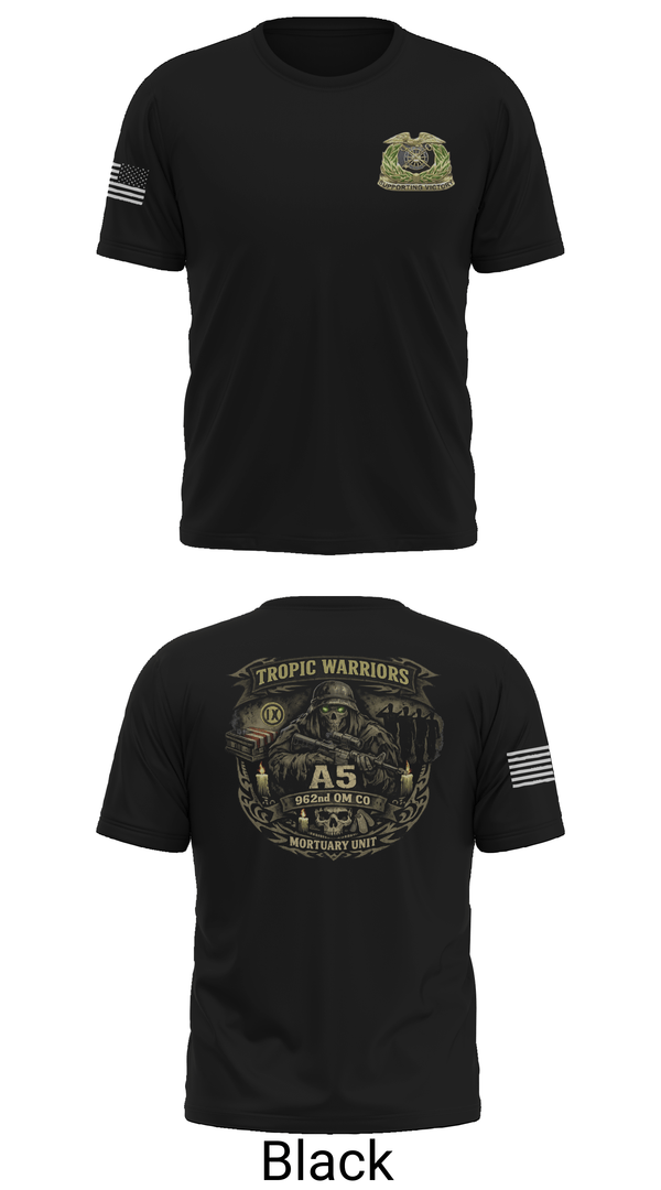 Old School Cotton Feel Shirt, 962nd QM CO A5, Army, Teamtime, Team time, sublimation, custom sports apparel, team uniforms, spirit wear, spiritwear, sports uniforms, custom shirts, team store, custom team store, fundraiser sports, apparel fundraiser