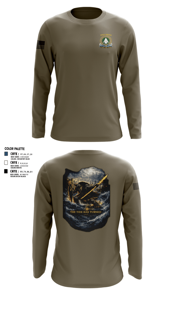 Long Sleeve Performance Shirt, 1192nd DDSB, Army, Teamtime, Team time, sublimation, custom sports apparel, team uniforms, spirit wear, spiritwear, sports uniforms, custom shirts, team store, custom team store, fundraiser sports, apparel fundraiser