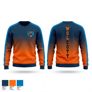 Crew Neck Sweatshirt, Wolcott Wolves, Track & Field, Teamtime, Team time, sublimation, custom sports apparel, team uniforms, spirit wear, spiritwear, sports uniforms, custom shirts, team store, custom team store, fundraiser sports, apparel fundraiser