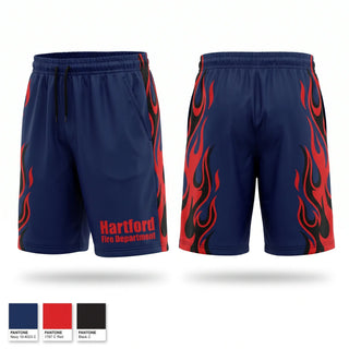 Athletic Shorts With Pockets, Hartford Fire Department, Fire Department, Teamtime, Team time, sublimation, custom sports apparel, team uniforms, spirit wear, spiritwear, sports uniforms, custom shirts, team store, custom team store, fundraiser sports, apparel fundraiser