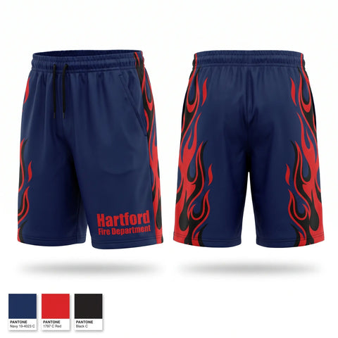 Athletic Shorts With Pockets, Hartford Fire Department, Fire Department, Teamtime, Team time, sublimation, custom sports apparel, team uniforms, spirit wear, spiritwear, sports uniforms, custom shirts, team store, custom team store, fundraiser sports, apparel fundraiser