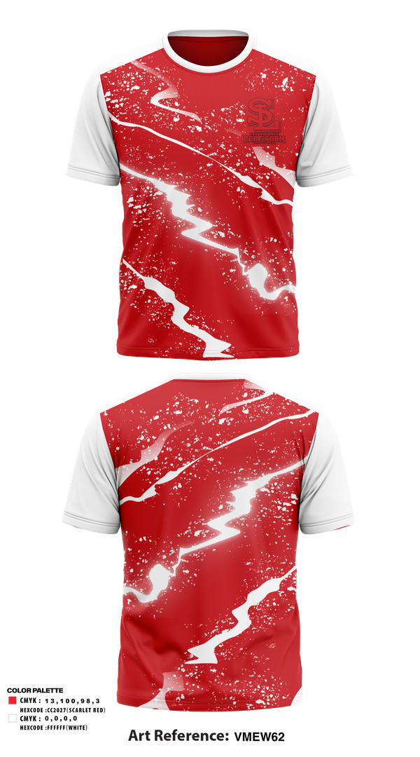 Short Sleeve Performance Shirt, Saranac Lake Red Storm Volleyball, Women's Volleyball, Teamtime, Team time, sublimation, custom sports apparel, team uniforms, spirit wear, spiritwear, sports uniforms, custom shirts, team store, custom team store, fundraiser sports, apparel fundraiser