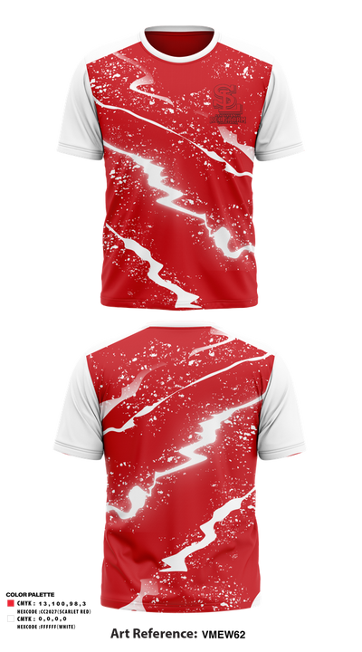 Saranac Lake Red Storm Volleyball 33177463 Old School Cotton Feel Shirt - 1