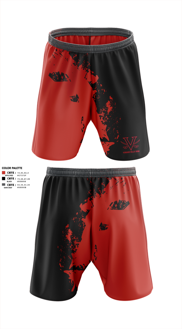 Athletic Shorts With Pockets, Verdugo hills dons, , Teamtime, Team time, sublimation, custom sports apparel, team uniforms, spirit wear, spiritwear, sports uniforms, custom shirts, team store, custom team store, fundraiser sports, apparel fundraiser