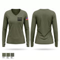 Plano Police Department SWAT Women's Long Sleeve V-neck Shirt - 1