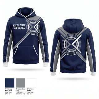 Hoodie, Excel Elite Softball, Softball, Teamtime, Team time, sublimation, custom sports apparel, team uniforms, spirit wear, spiritwear, sports uniforms, custom shirts, team store, custom team store, fundraiser sports, apparel fundraiser