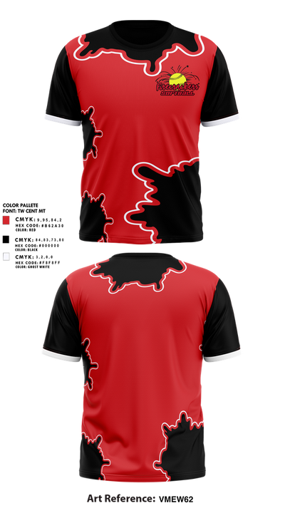 WV Firecrackers 3907057 Short Sleeve Performance Shirt - 1