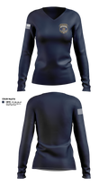 Ellicottville Police Department Women's Long Sleeve V-neck Shirt - 11