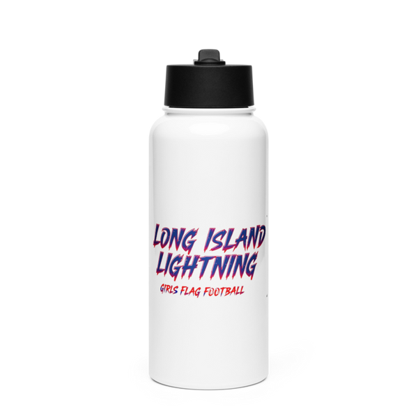 LI LIGHTNING 27443387 Stainless Steel Water Bottle with a Straw Lid