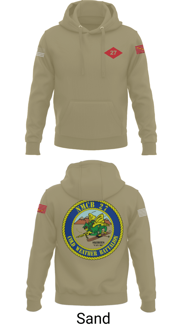 Hoodie, NMCB  27, Navy, Teamtime, Team time, sublimation, custom sports apparel, team uniforms, spirit wear, spiritwear, sports uniforms, custom shirts, team store, custom team store, fundraiser sports, apparel fundraiser