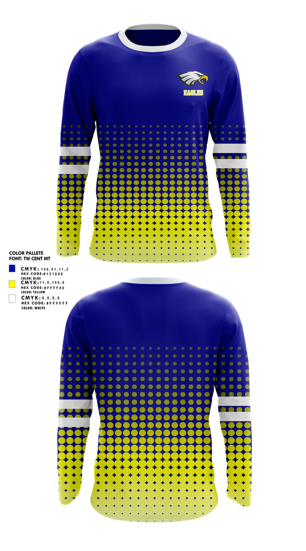 Long Sleeve Performance Shirt, Eagles, , Teamtime, Team time, sublimation, custom sports apparel, team uniforms, spirit wear, spiritwear, sports uniforms, custom shirts, team store, custom team store, fundraiser sports, apparel fundraiser