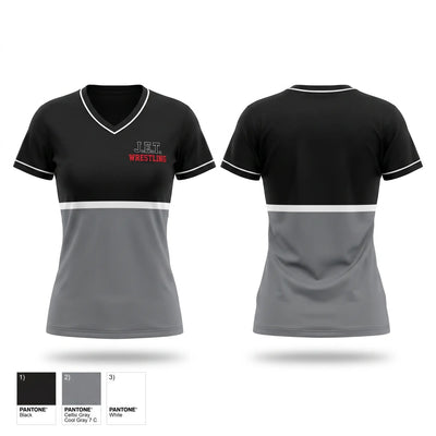 J.E.T. Women's Short Sleeve V-neck Shirt - 1