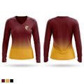 Bowie Bears Women's Long Sleeve V-neck Shirt - 1