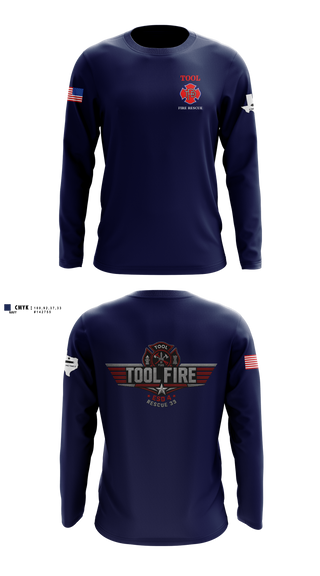 Long Sleeve Performance Shirt, Tool Fire Rescue, Fire Department, Teamtime, Team time, sublimation, custom sports apparel, team uniforms, spirit wear, spiritwear, sports uniforms, custom shirts, team store, custom team store, fundraiser sports, apparel fundraiser