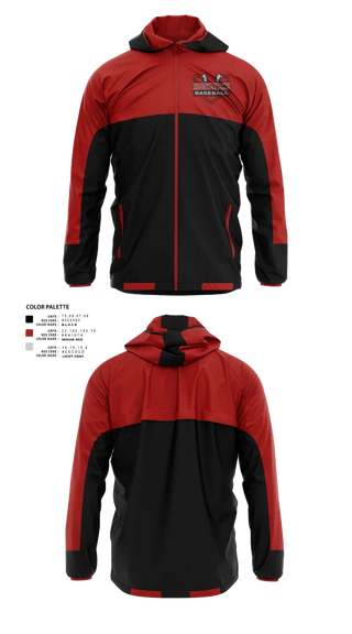 Windbreaker, Oklahoma Roughnecks, Baseball, Teamtime, Team time, sublimation, custom sports apparel, team uniforms, spirit wear, spiritwear, sports uniforms, custom shirts, team store, custom team store, fundraiser sports, apparel fundraiser
