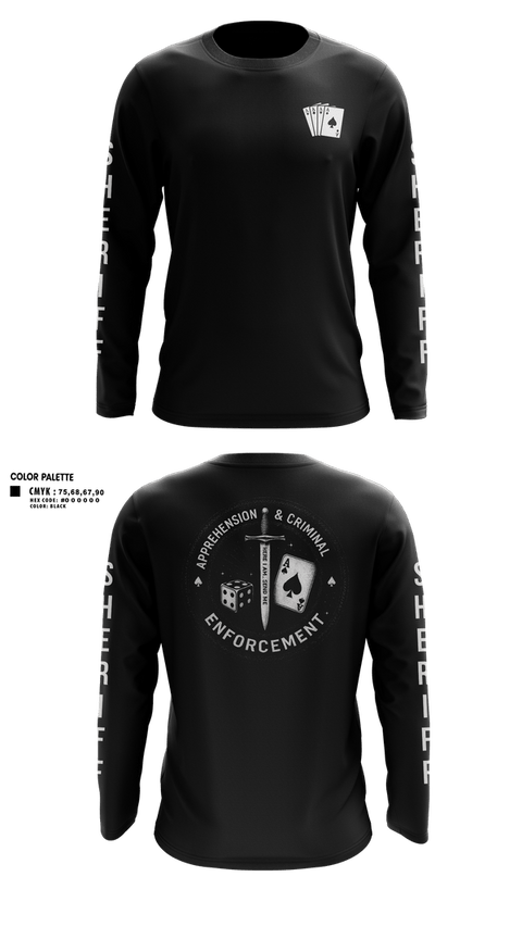 Long Sleeve Performance Shirt, ACE, Police, Teamtime, Team time, sublimation, custom sports apparel, team uniforms, spirit wear, spiritwear, sports uniforms, custom shirts, team store, custom team store, fundraiser sports, apparel fundraiser