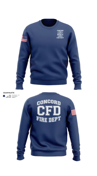 Crew Neck Sweatshirt, Concord Fire Department, Fire Department, Teamtime, Team time, sublimation, custom sports apparel, team uniforms, spirit wear, spiritwear, sports uniforms, custom shirts, team store, custom team store, fundraiser sports, apparel fundraiser