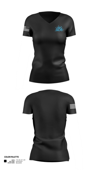 Womens Short Sleeve Vneck Shirt, Calvary Security, , Teamtime, Team time, sublimation, custom sports apparel, team uniforms, spirit wear, spiritwear, sports uniforms, custom shirts, team store, custom team store, fundraiser sports, apparel fundraiser