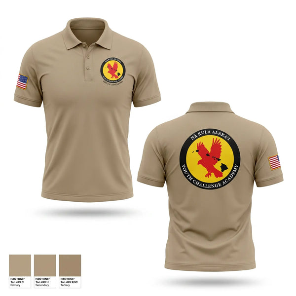 Short Sleeve Performance Polo, Youth Challenge Academy, National Guard, Teamtime, Team time, sublimation, custom sports apparel, team uniforms, spirit wear, spiritwear, sports uniforms, custom shirts, team store, custom team store, fundraiser sports, apparel fundraiser